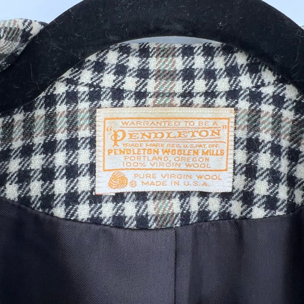 Vintage Pendleton Academic Virgin Wool Plaid One … - image 2